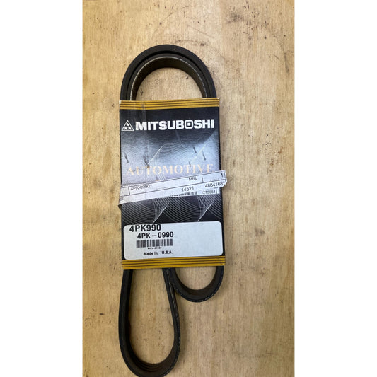 Mitsuboshi 4PK990 Automotive Belt front view of belt in packaging