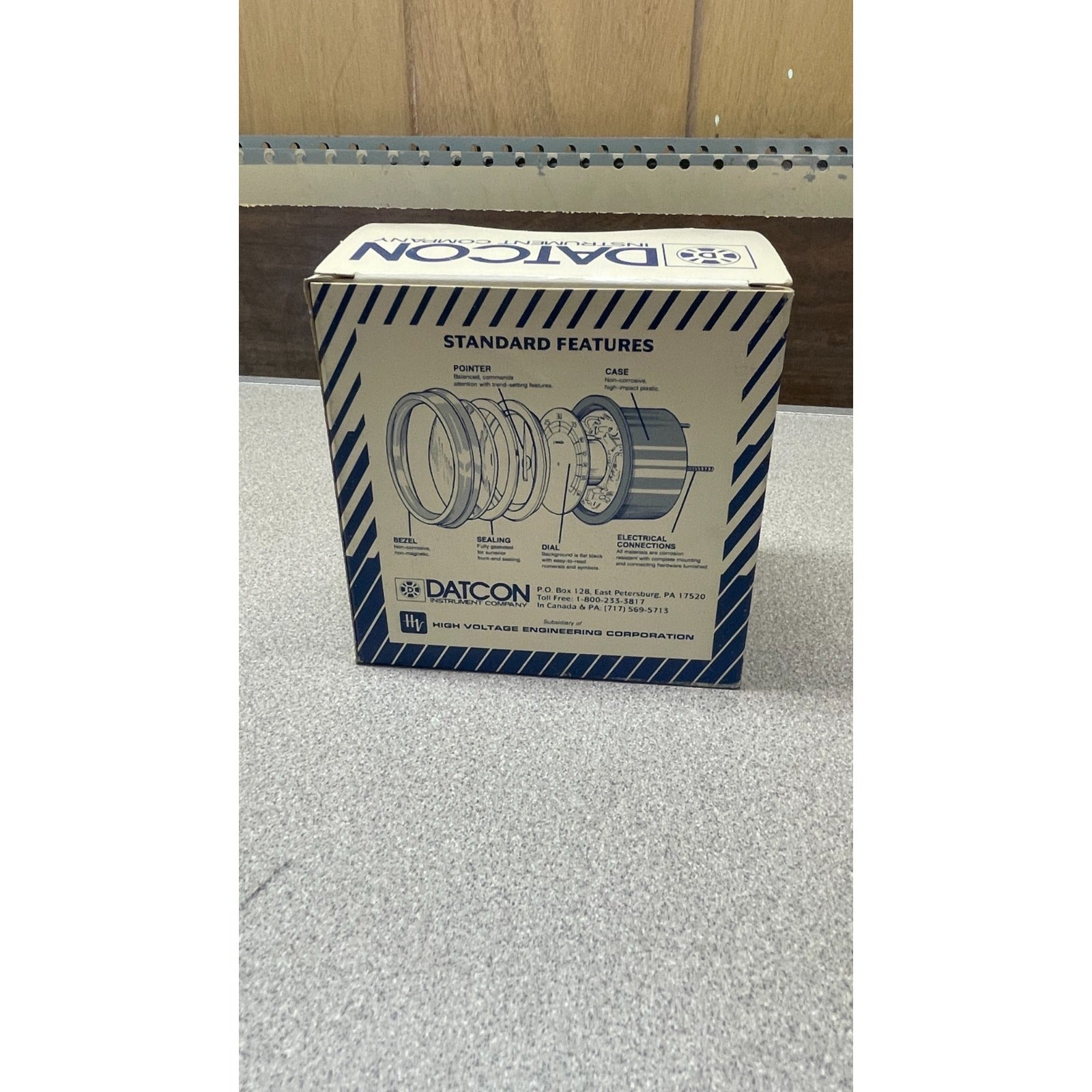 DATCON EM Gauge, 881 Press, 0-80 PSI, Oil Pressure Gauge, Part No. 06340-01 back of package  item details