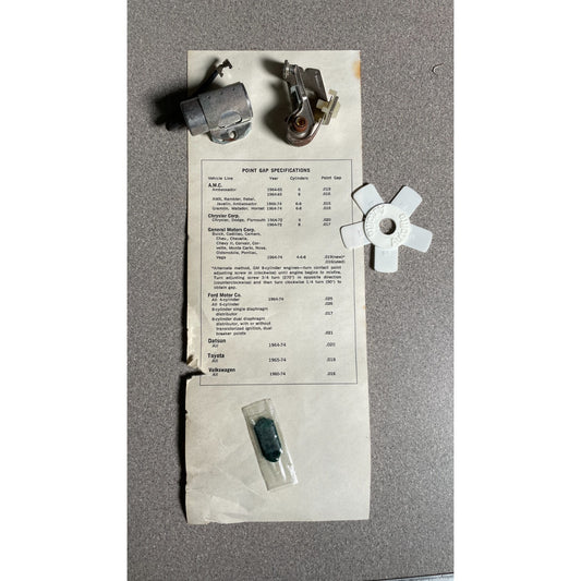 Motorcraft Ford Points & Condenser parts with specification documnet