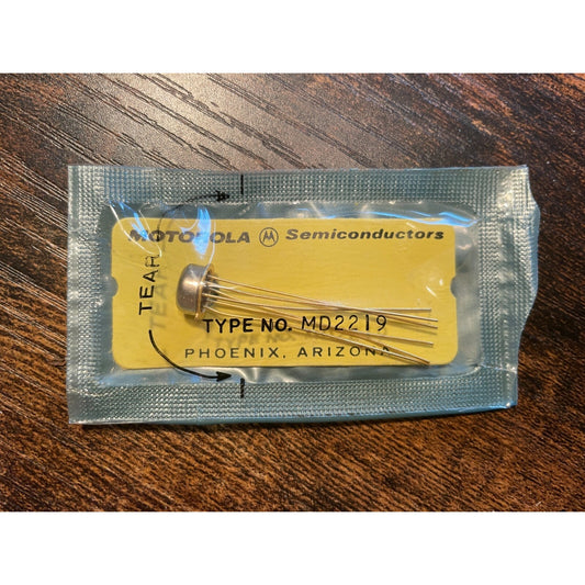 Motorola Semiconductor Type MD2219 Transistors view of item in clear packaging 
