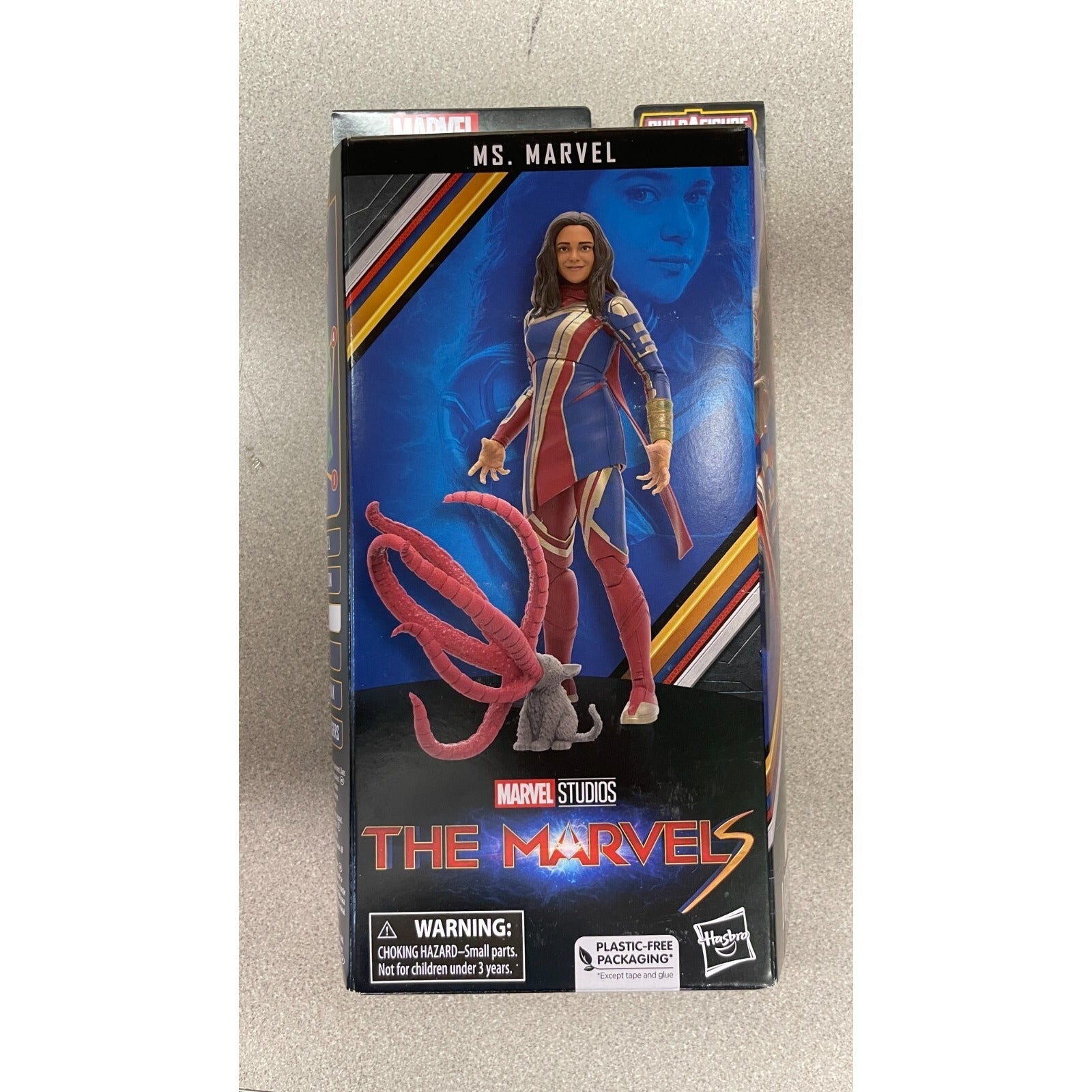 Ms. Marvel Action Figure (Missing Two Pieces) front of package
