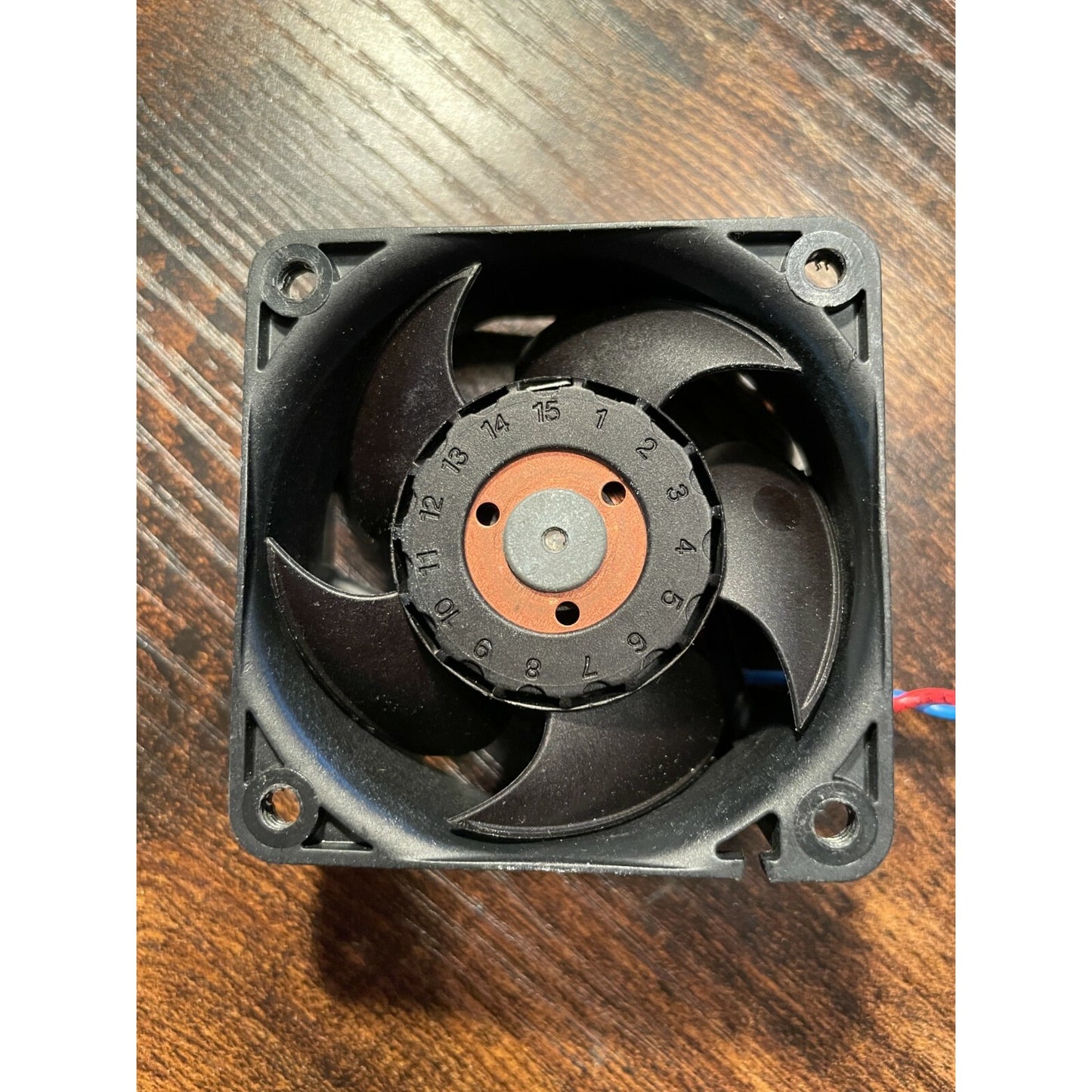 Ebmpapst 622 M DC Tube axial Fan 12VDC 83mA 1 Watt back side view of fan