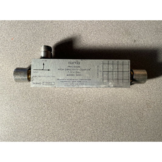 Narda 3095 Precision High Directivity Coupler 7 to 12.4 GHz
 