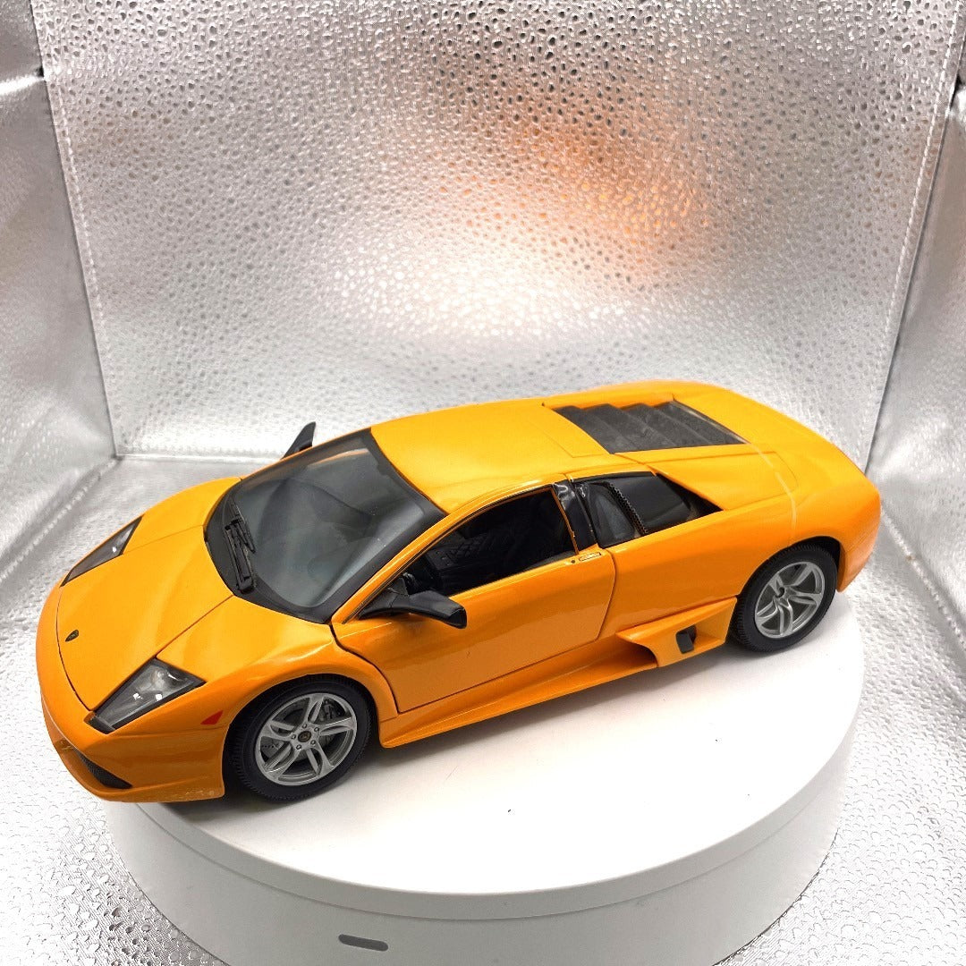 Maisto Lamborghini Murciélago LP640 Orange Die Cast, Scale: 1/18, No. 11434 front end/drivers side view
