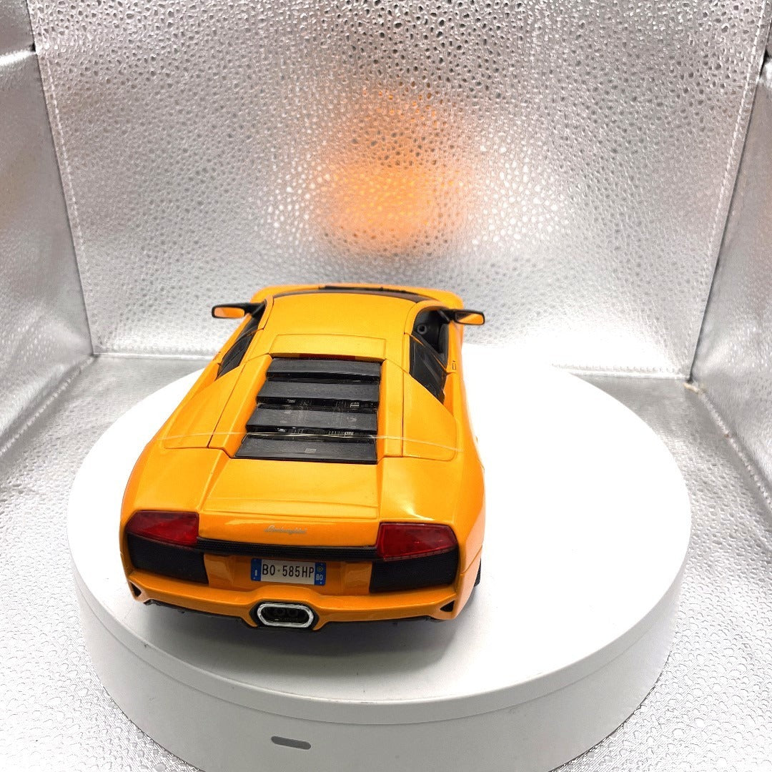 Maisto Lamborghini Murciélago LP640 Orange Die Cast, Scale: 1/18, No. 11434 backend/trunk view