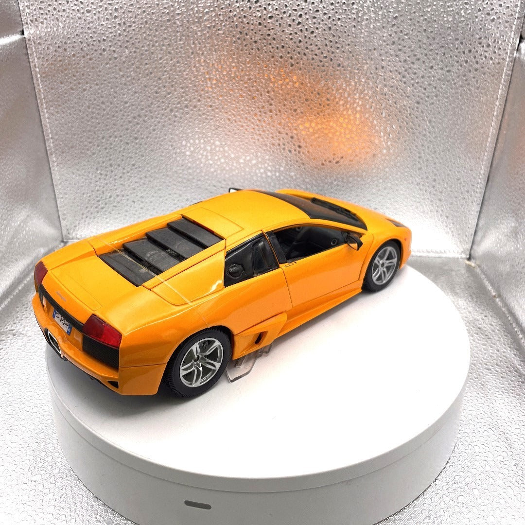 Maisto Lamborghini Murciélago LP640 Orange Die Cast, Scale: 1/18, No. 11434 backend/passenger side view