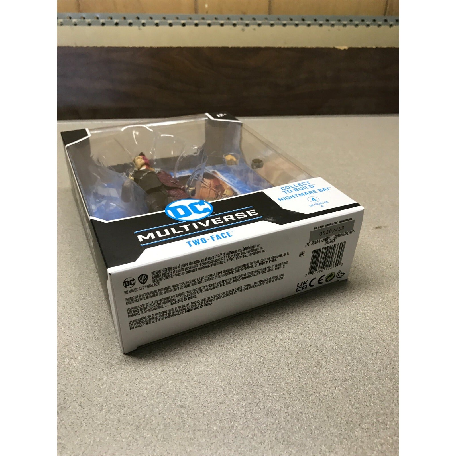 DC Multiverse Two-Face Batman Forever bottom of box