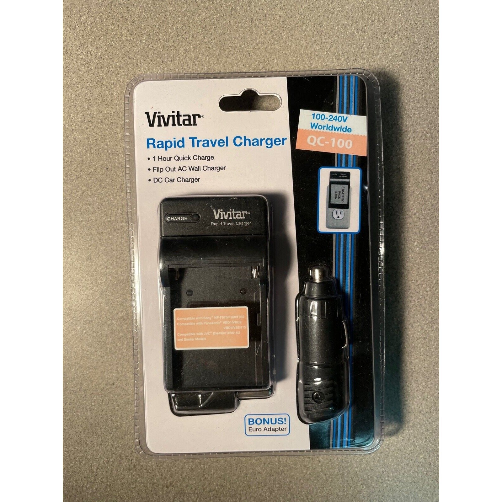 Vivitar Rapid Travel Charger QC-100