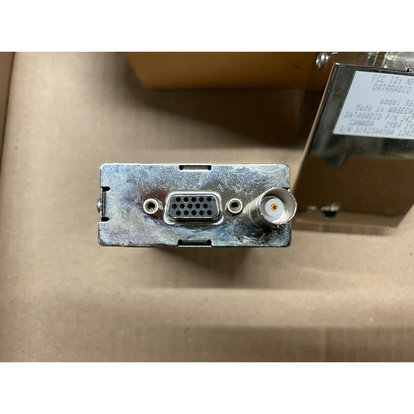 Dataradio RNet Telemetry Module Transceiver connectors closeup