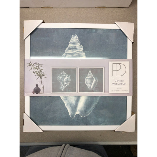 PD 2 Piece Wall Art Set Beach Shells