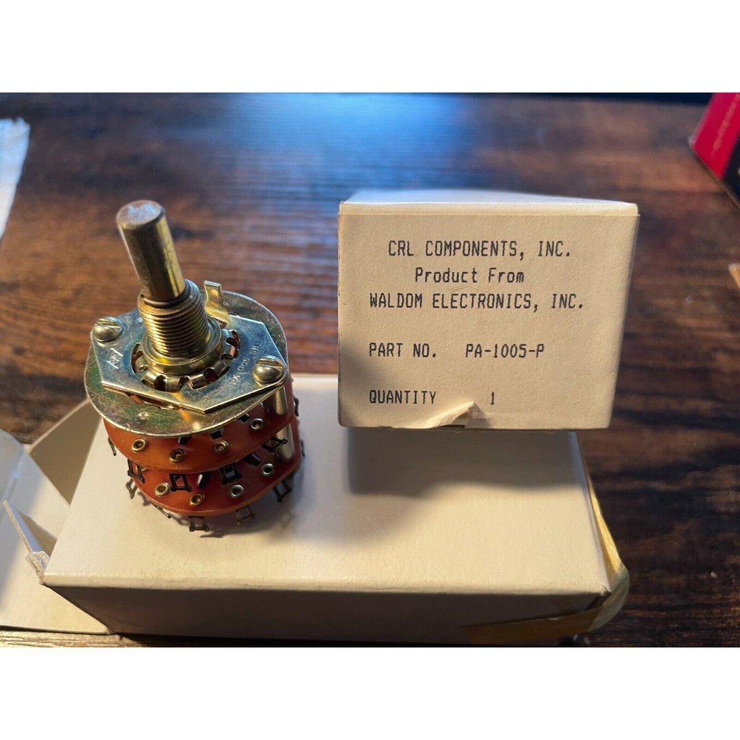 CRL Components PA-1005 Rotary Switch 2-Pole, Non-Shortening New Old Stock