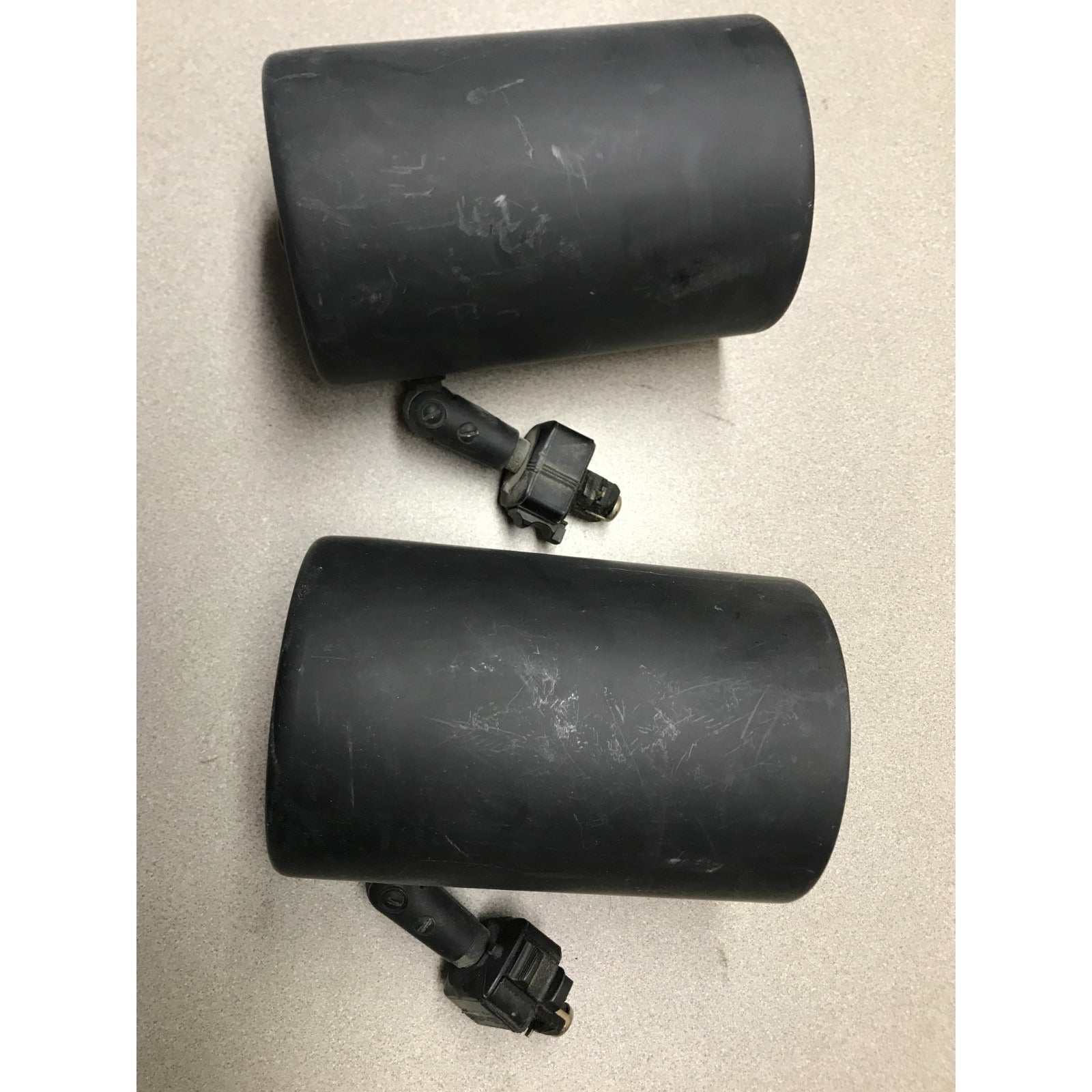 Pair of NuTone Scovill Model 685-13 Black Adjustable Can/Stage Lights side view