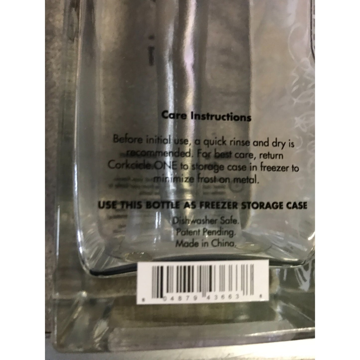 Corkcicle One Wine Chiller care instructions