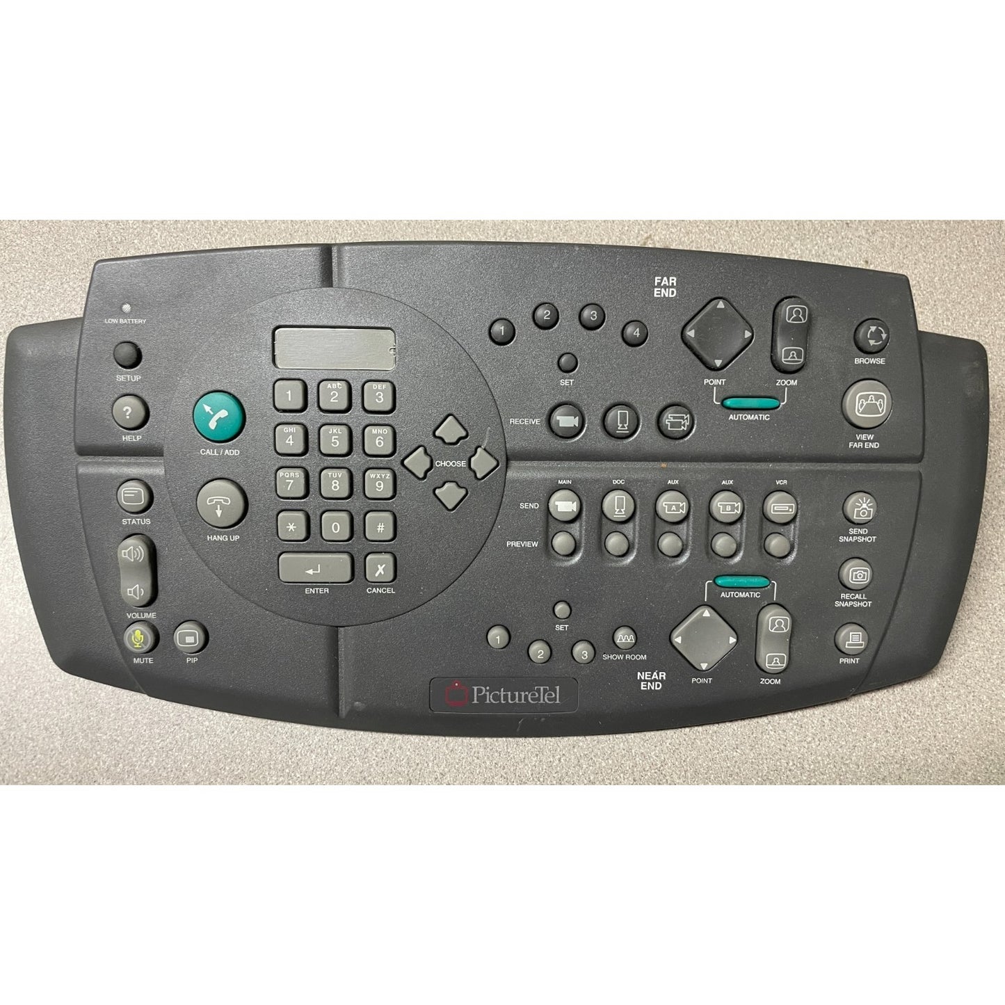 PictureTel 540-0060-01 IR Keypad for PictureTel Video Conferencing Camera top side of keyboard