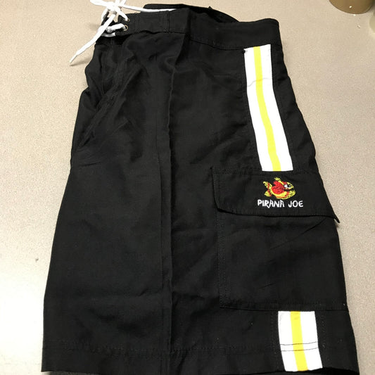 Pirana Joe Black Beach Shorts Medium