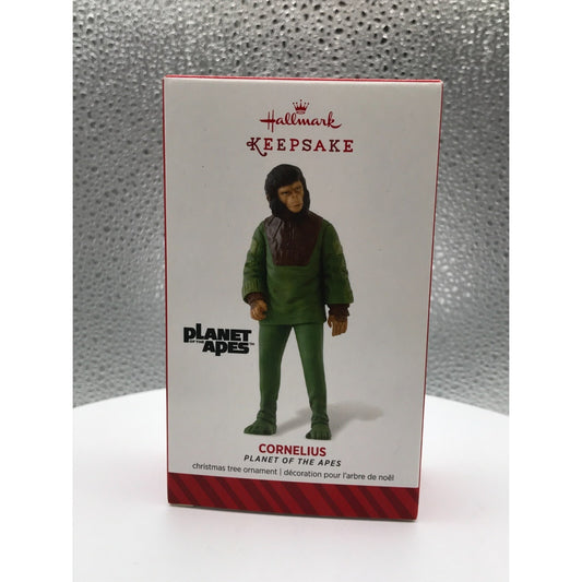 Planet of the Apes "Cornelius" Hallmark Keepsake Christmas Ornament 2014 front of box