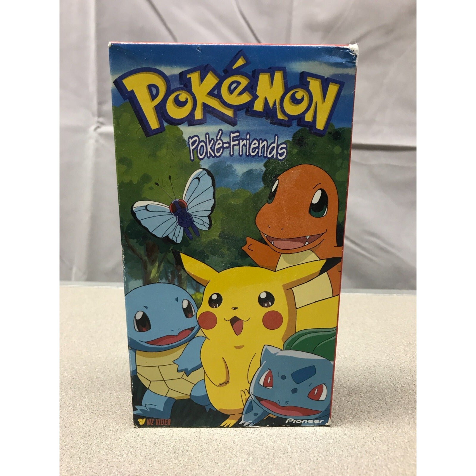 Pokemon VHS Set Includes: Poke-Friends, Thunder Shock, The Great Race, Fashion Victims, Seaside Pikachu, Pikachu Party - Poke-Friends front of case