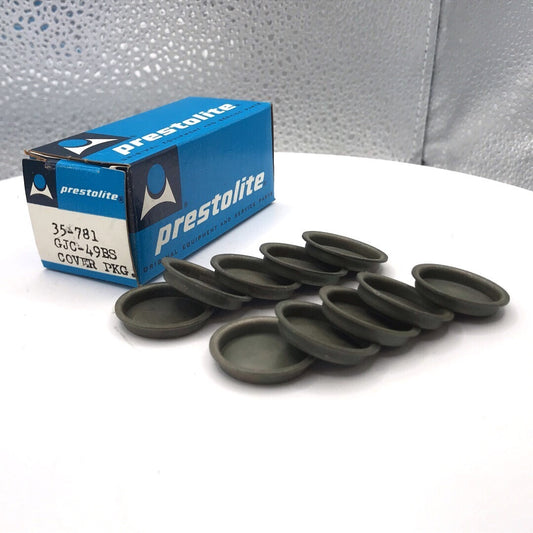 Prestolite Cover Pkg. 35-781 GJC-49BS - Lot of 10 top/side view with box