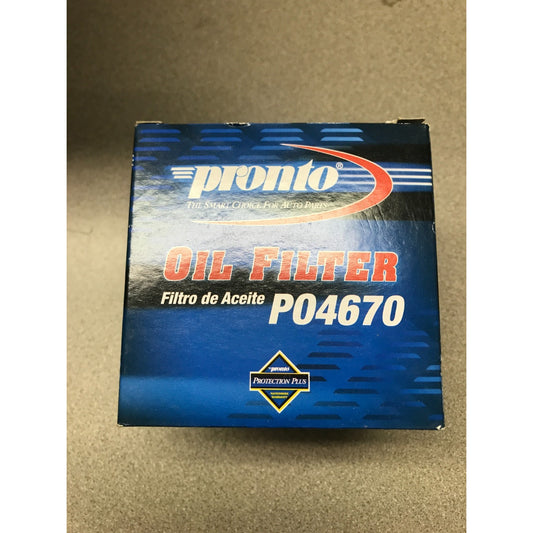 Pronto Engine Oil Filter P04670 top of box