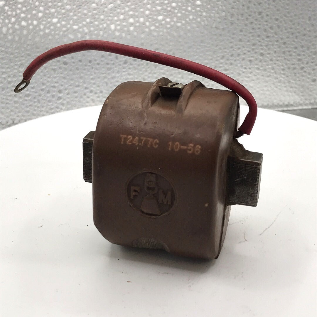 Fairbanks Morse Magneto Coil T2477C 10-56 front view with wire connection