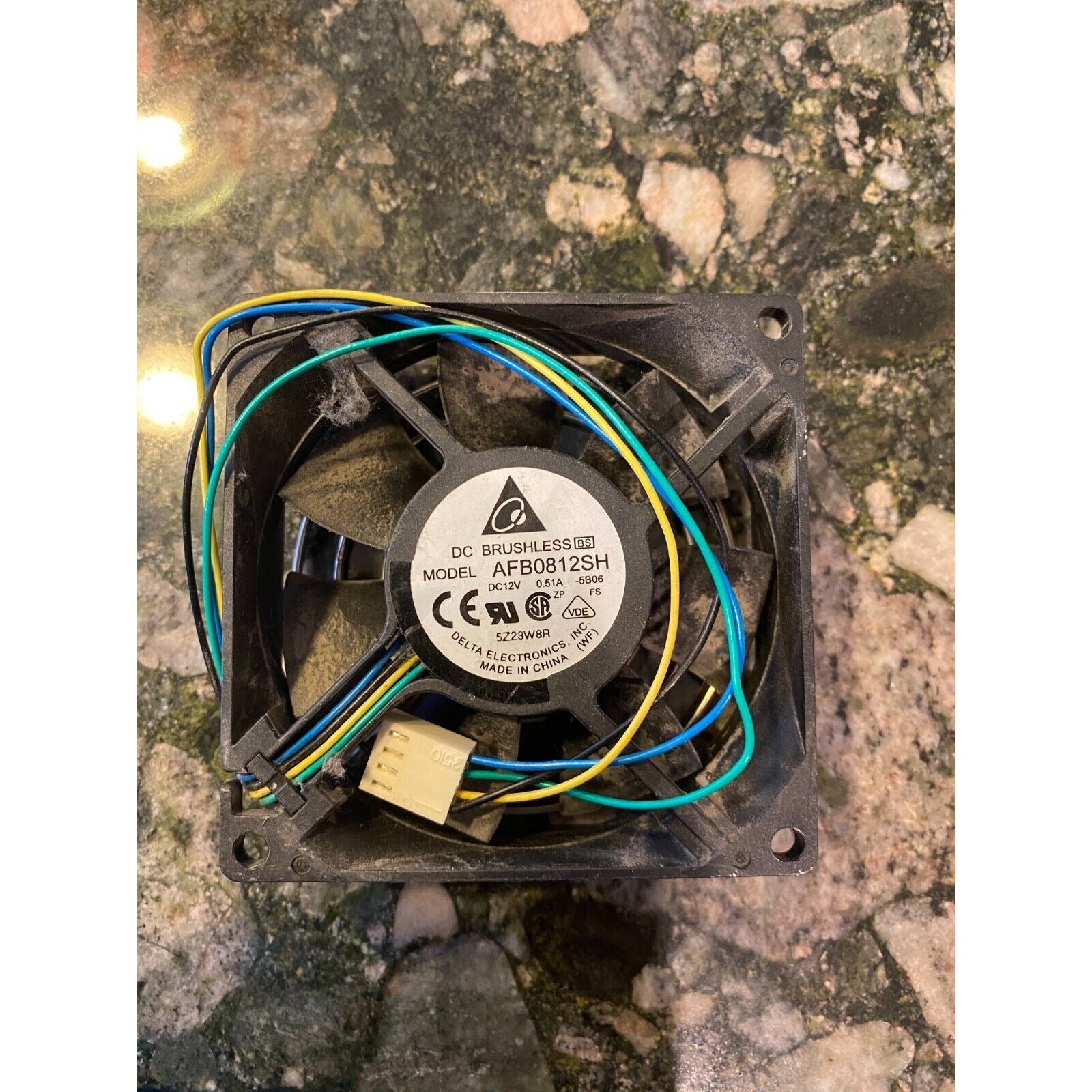DELTA ELECTRONICS INC, DC BRUSHLESS FAN, AFB0812SH, 12 VDC