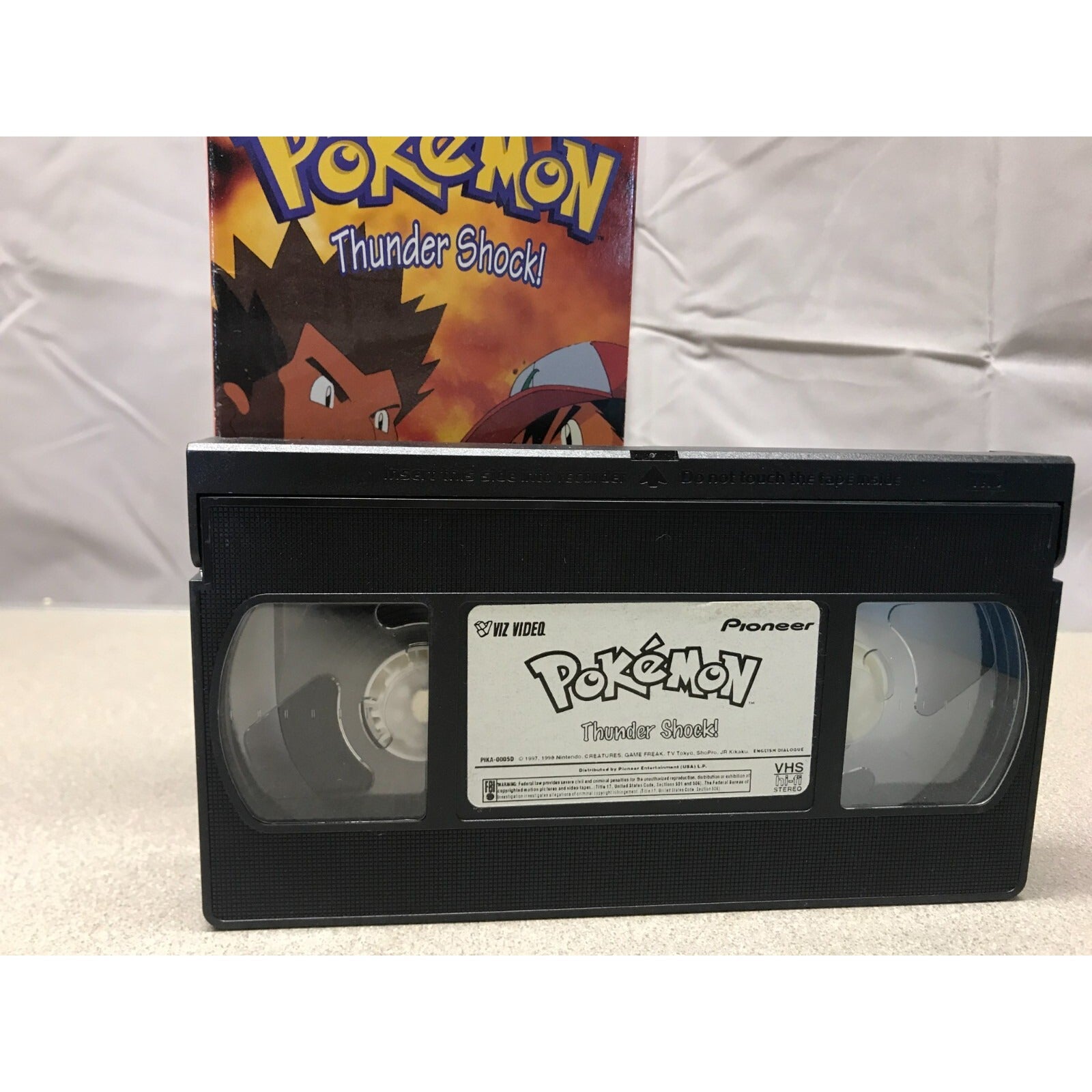 Pokemon VHS Set Includes: Thunder Shock cassette 