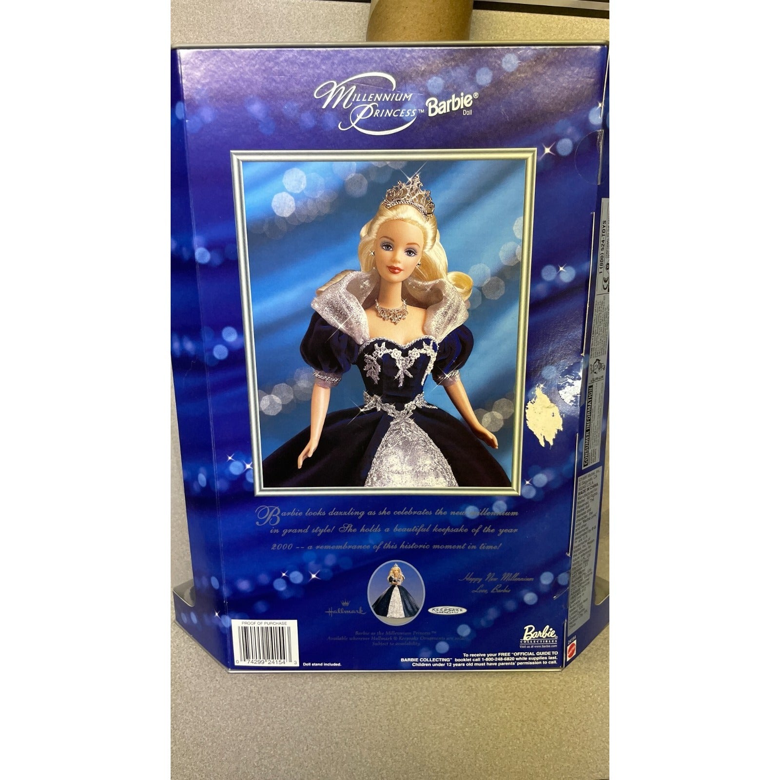 Mattel Special Millennium Princess Barbie Doll 24154 back of package