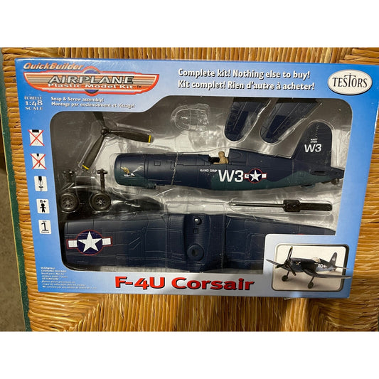 Quickbuilder F-4U Corsair Model Airplane Kit front of package