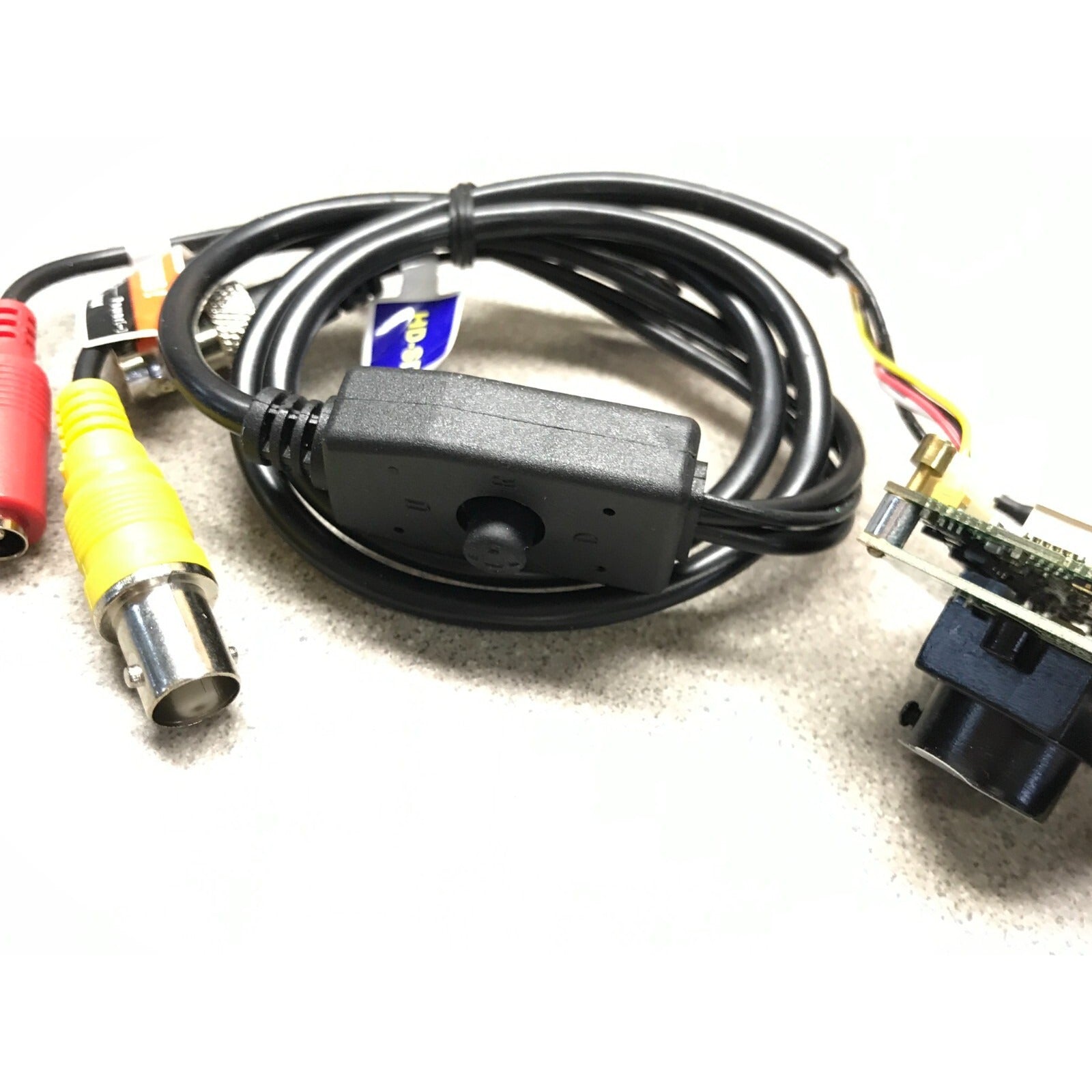 Cable with connectors on a white background
