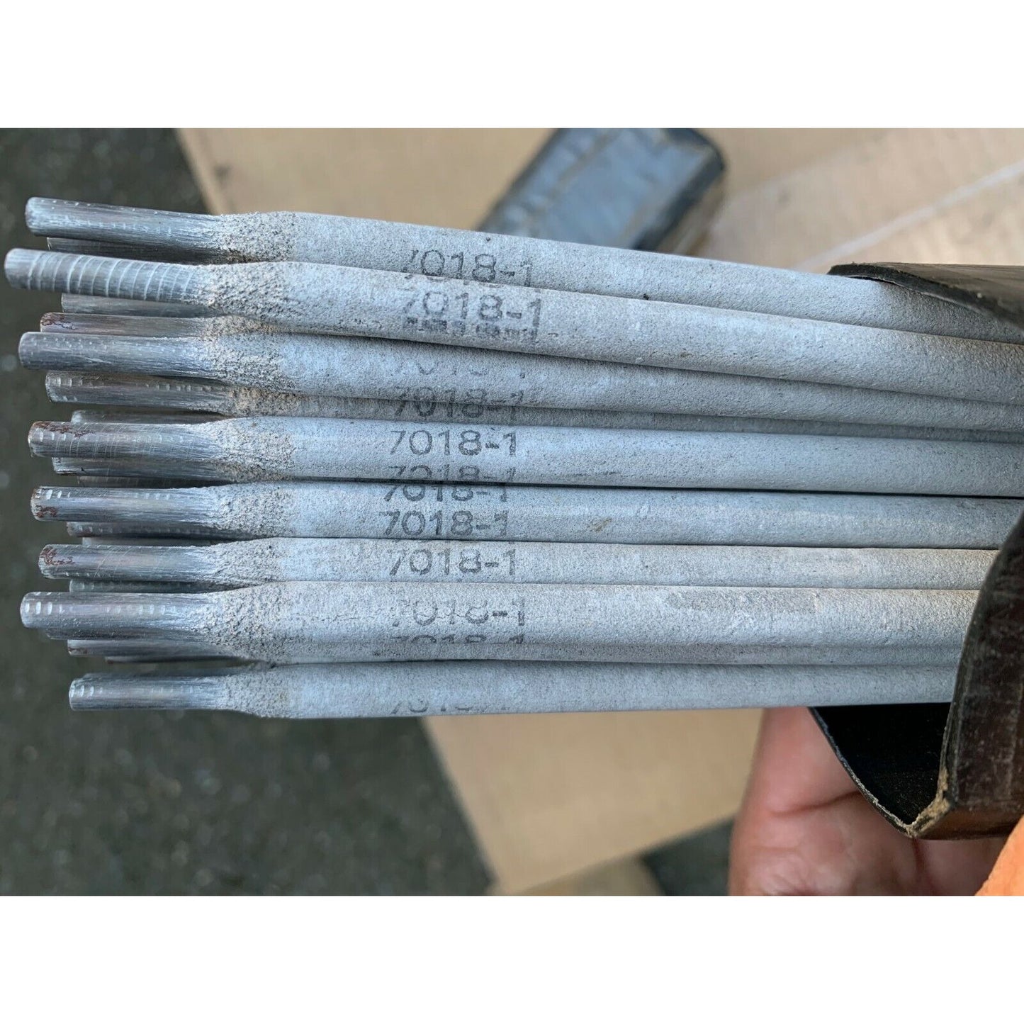 Blue Demon E7018 1/8 3.2mm Welding Rods shown closeup