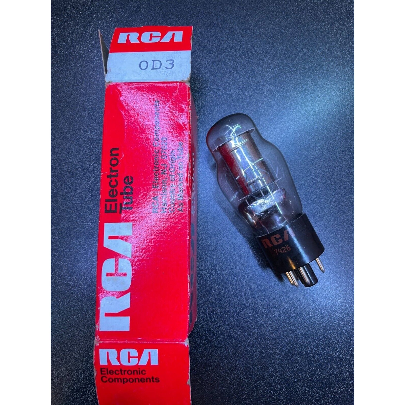 RCA 0D3 Vacuum Tube RCA item and box
