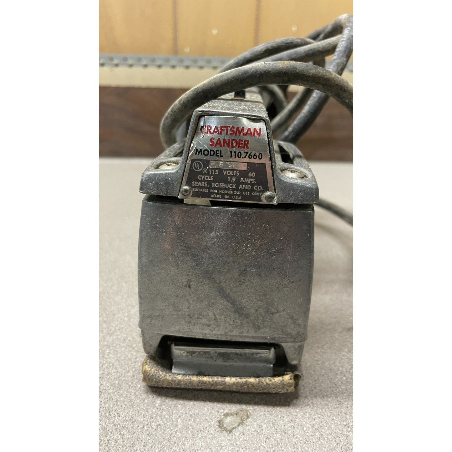 CRAFTSMAN sander with visible model number on a neutral background
