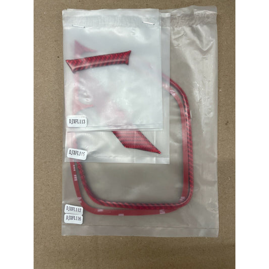 Red Speedometer Frame Cover Sticker Carbon Fiber For Chevrolet Camaro 2010-2015 in package