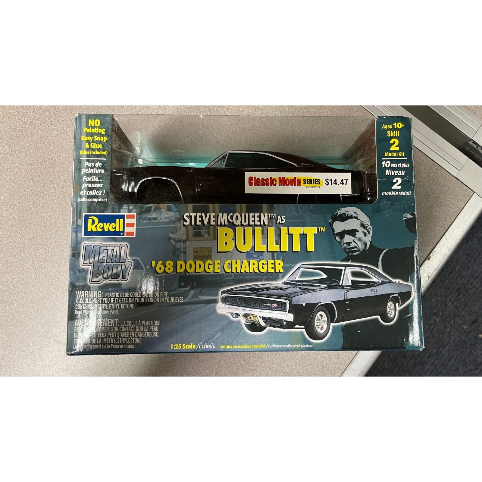 Revell Metal Body '68 Dodge Charger Model Kit