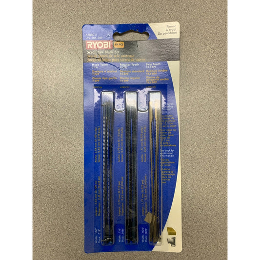 Ryobi A28SC11 Scroll Saw Blade Assorted Set of 18 front of package