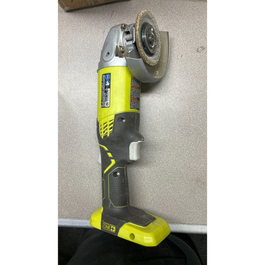 Ryobi P421 ONE+ 18V 4-1/2'' Angle Grinder side view 