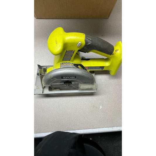Ryobi P501G ONE+ 18V Circular Saw front view of saw