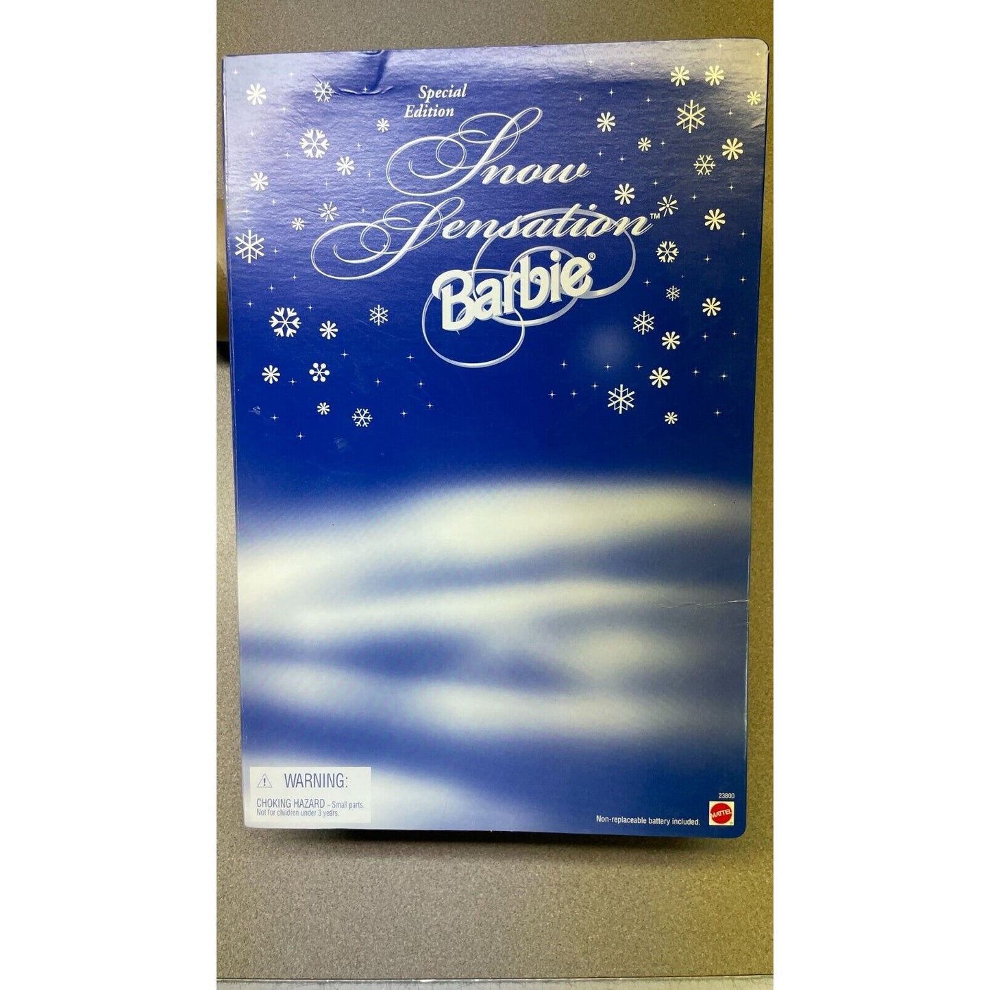 Special Edition Snow Sensation Barbie Doll, Mattel 23800 back of box