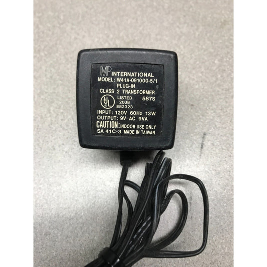 MP International Plug-In Class 2 Transformer Model W41A-091000-5/1 label