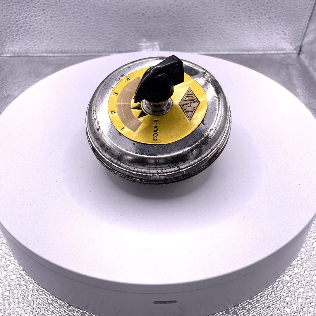 EACO Coax-4 SP4T Coaxial Selector Switch front view dial