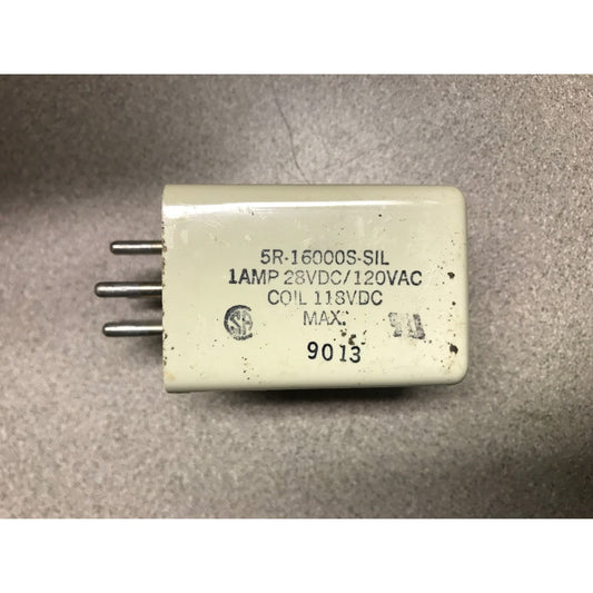 Sigma 5R-16000S-SIL 1A 28VDC/120VAC Coil top view with product number and specifications