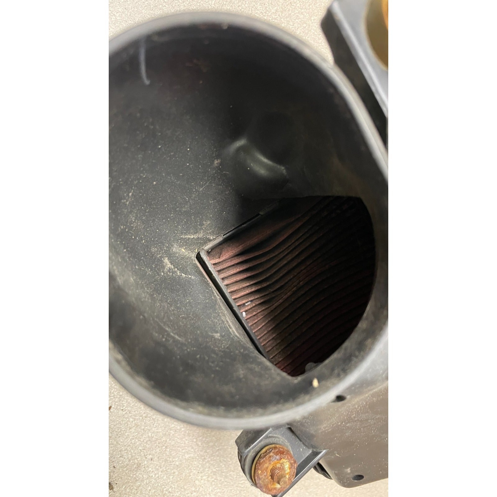 OEM Honda Civic Del Sol Air Filter Housing System inside view of shute