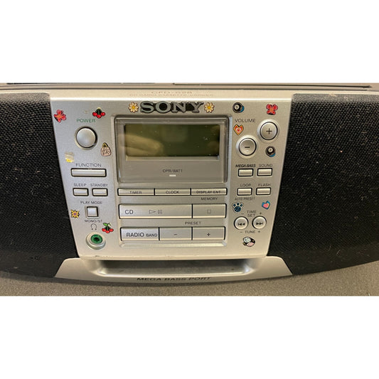 Sony CFD-S28 CD Radio Cassette-Corder front panel view