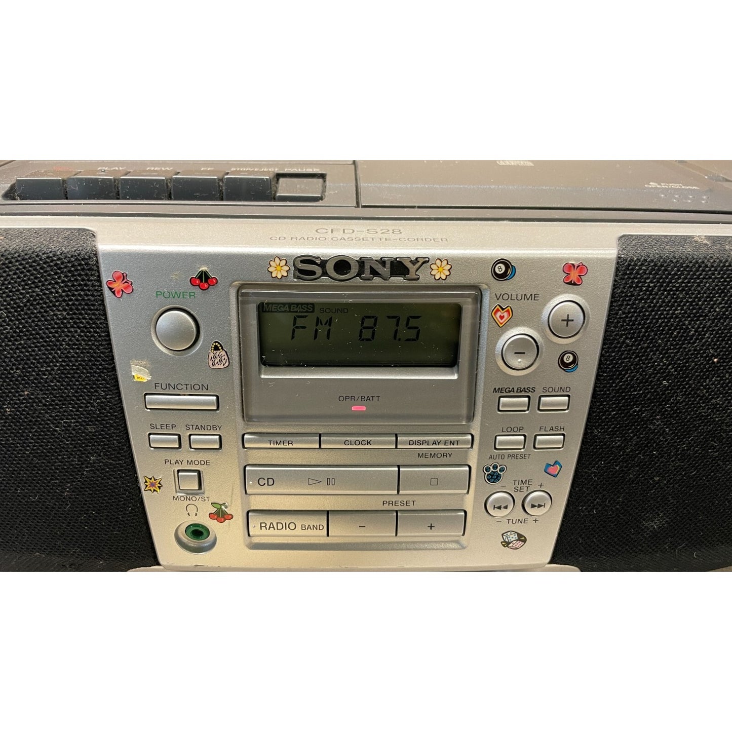 Sony CFD-S28 CD Radio Cassette-Corder front view