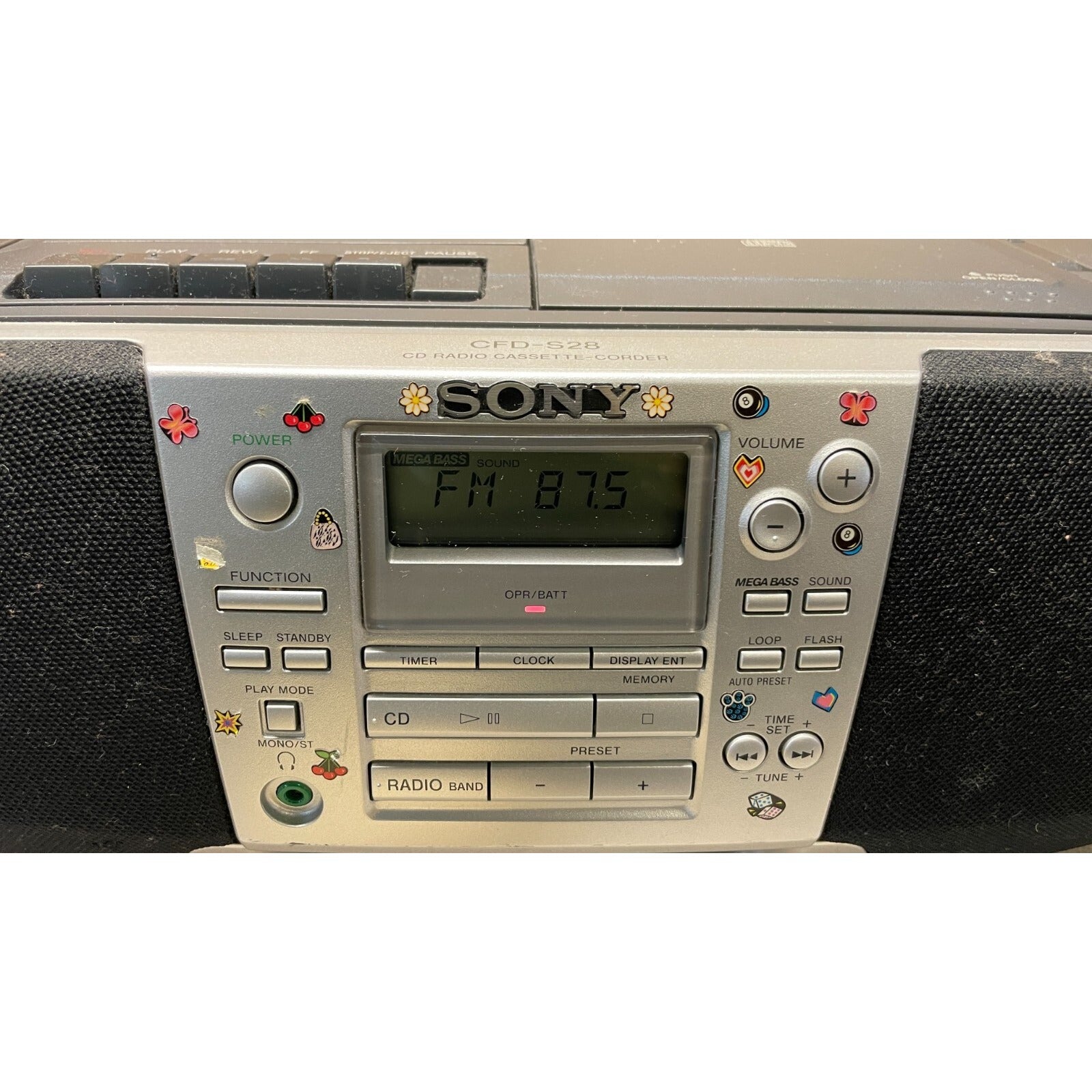 Sony CFD-S28 CD Radio Cassette-Corder front view