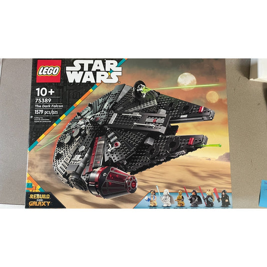 Star Wars The Dark Falcon Lego Set, Missing Mini Figures.