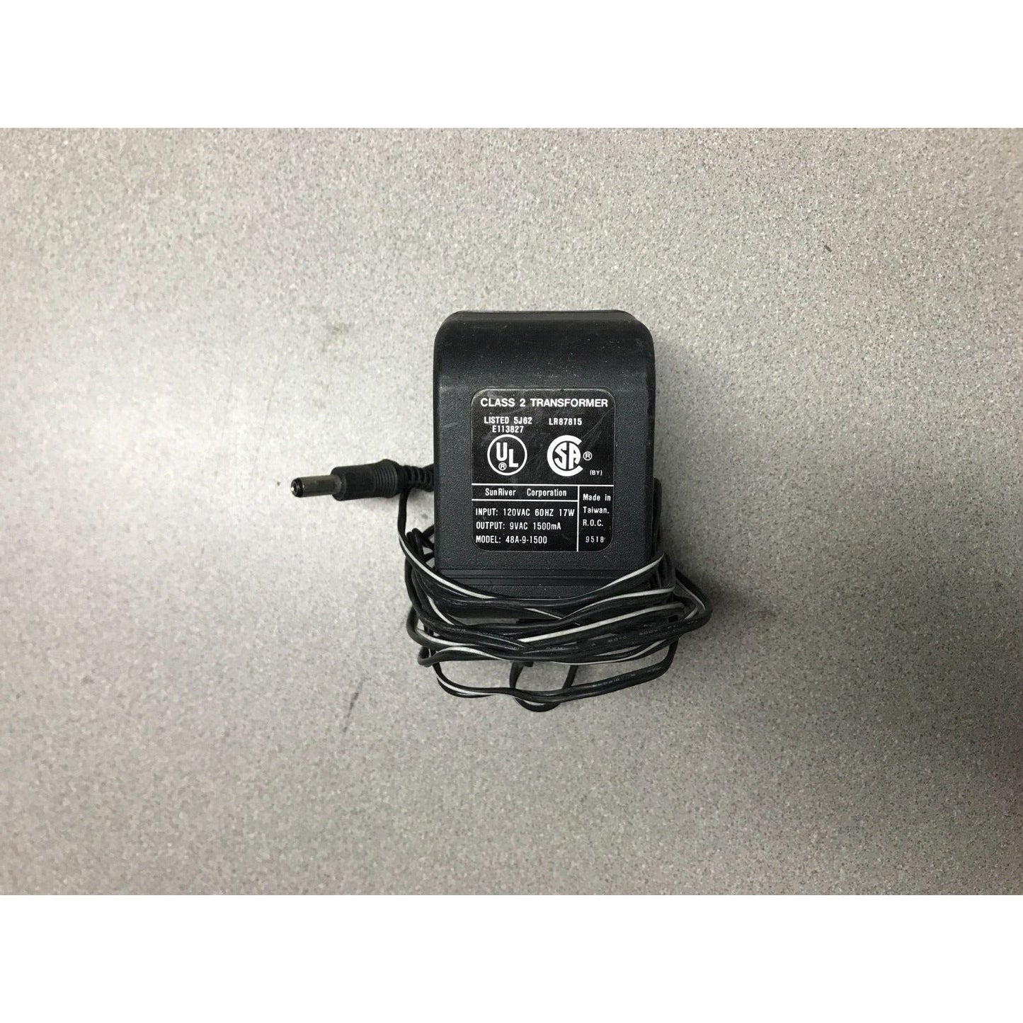 SunRiver Corporation Class 2 Transformer Model 48A-9-1500