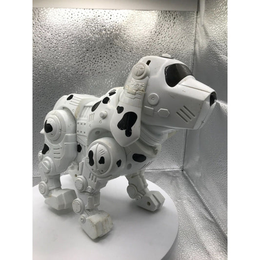 Tekno the Robotic Pup Used White Dalmatian front and side view