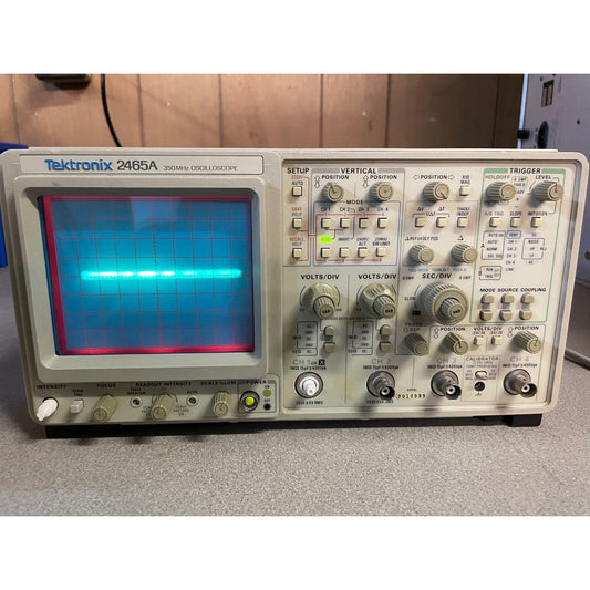 Tektronix 2465A 350 MHz Oscilloscope front panel