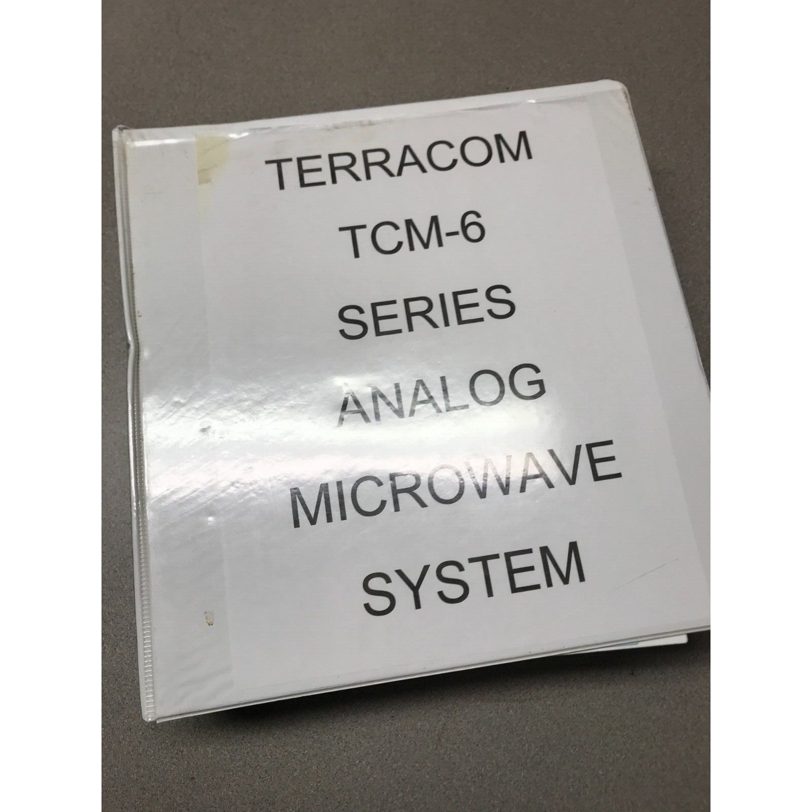 Terracom TCM-6 Series Analog Microwave Product Manual with Schematics front cover